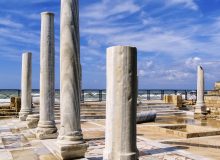 Caesarea - the ruins of ancient roman city in Israel